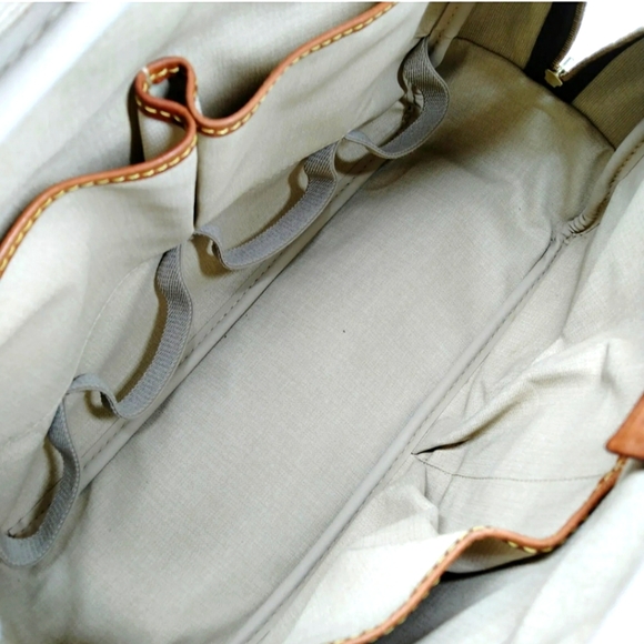 💯 LOUIS VUITTON LV Deauville Brown Monogram Hand Bag - Picture 6 of 14